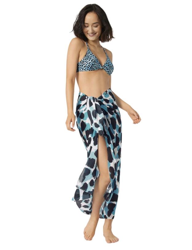10207706 Sloggi Women Shore Pareo - 10207706 Blue/Dark Combination