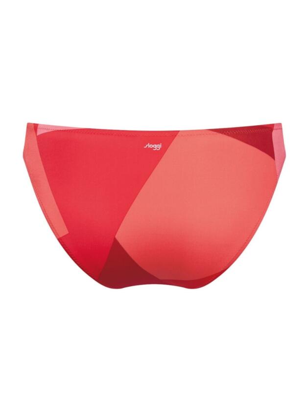 10207652 Sloggi Women Shore Kiritimati Mini Brief - 10207652 Red/Light Combination