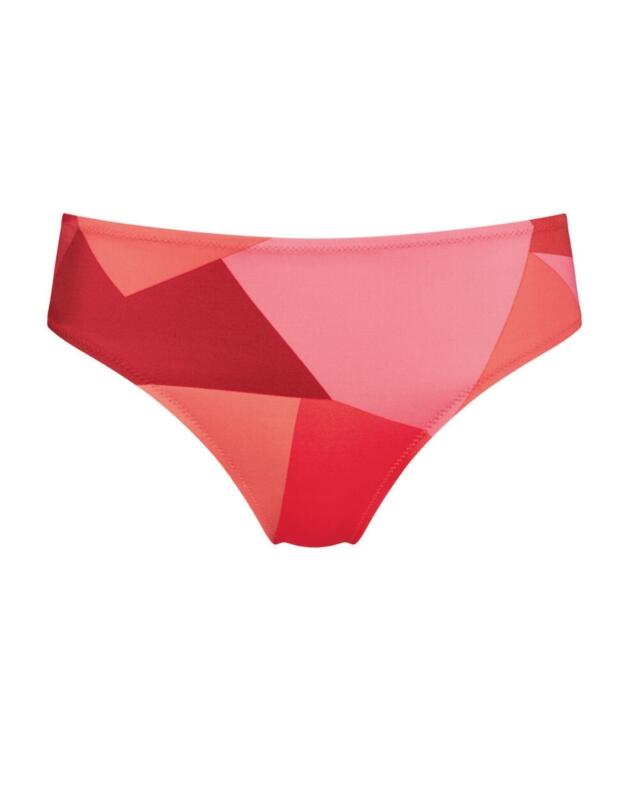 10207628 Sloggi Women Shore Kiritimati High Leg Brief - 10207628 Red/Light Combination