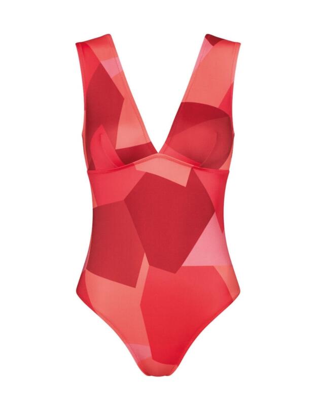 10207638 Sloggi Women Shore Kiritimati One Piece - 10207638 Red/Light Combination