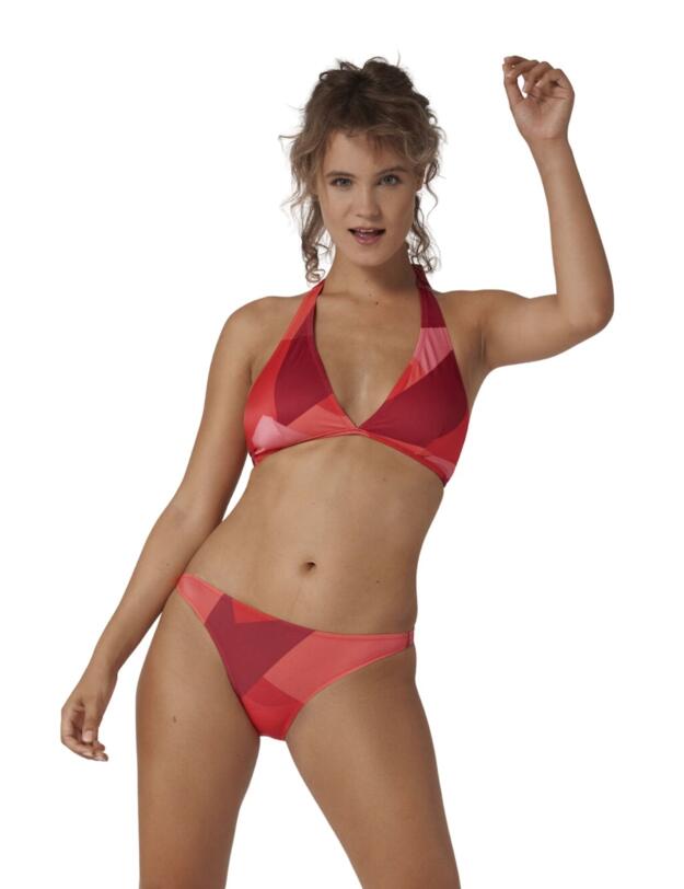 10207639 Sloggi Women Shore Kiritimati Tanga Bikini Brief  - 10207639 Red/Light Combination