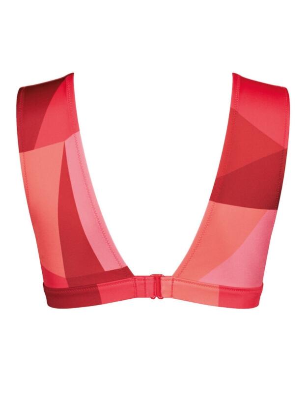 10207678 Sloggi Women Shore Kiritimati Bikini Top - 10207678 Red/Light Combination