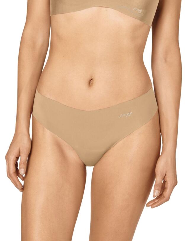 10198407 Sloggi Zero Microfibre Hipstring Brief 2 Pack - 10198407 Skin/Dark Combination
