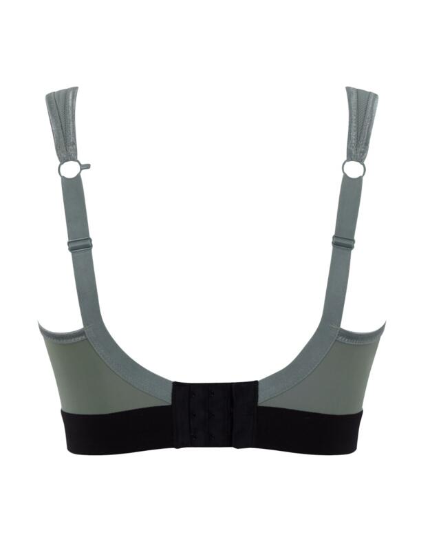 7341B Panache Sports Non-Wired Sports Bra - 7341B Khaki/Black