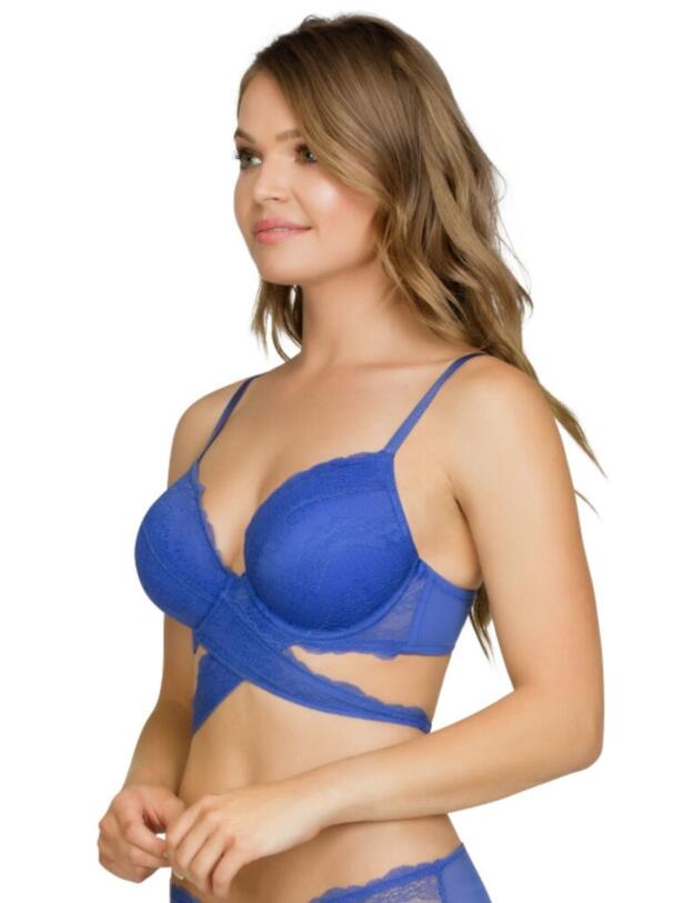  Parfait Amour Padded Plunge Bra in Dazzling Blue