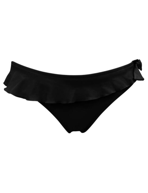 Pour Moi Splash Frill Bikini Brief in Black
