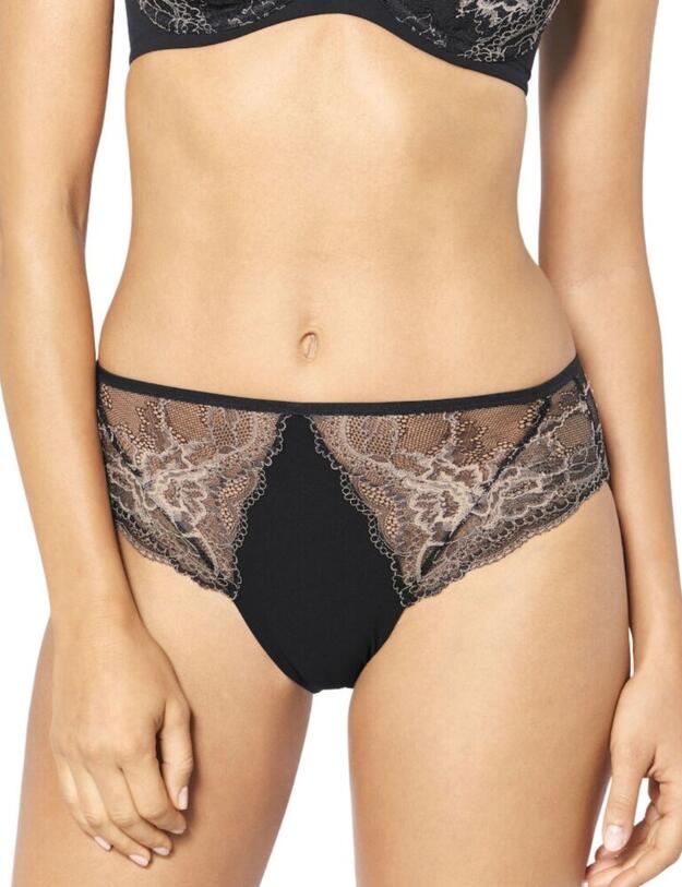 Triumph Primrose Florale Maxi Brief in Black