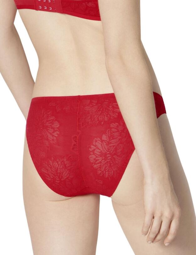Triumph Fit Smart Tai Brief in Campari