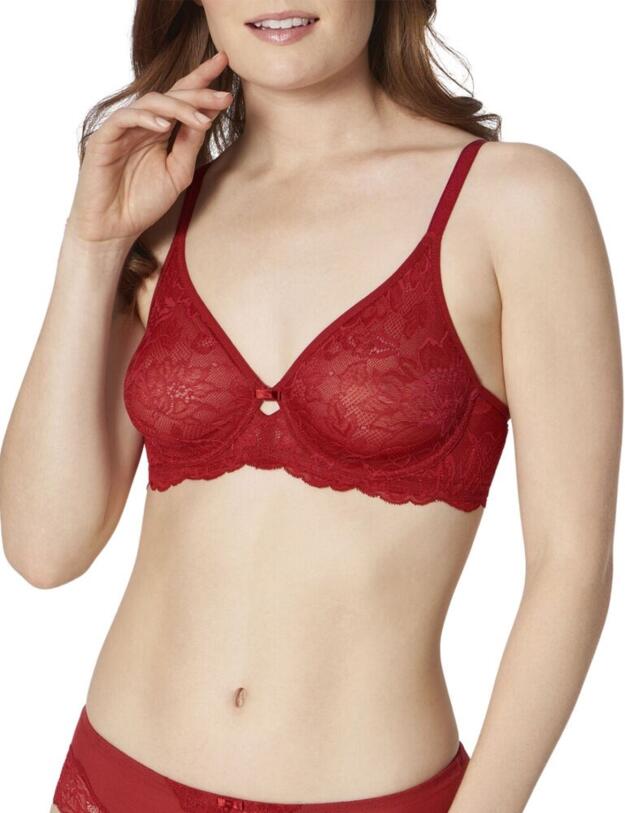 Triumph Amourette Charm Underwire Bra in Spicy Red