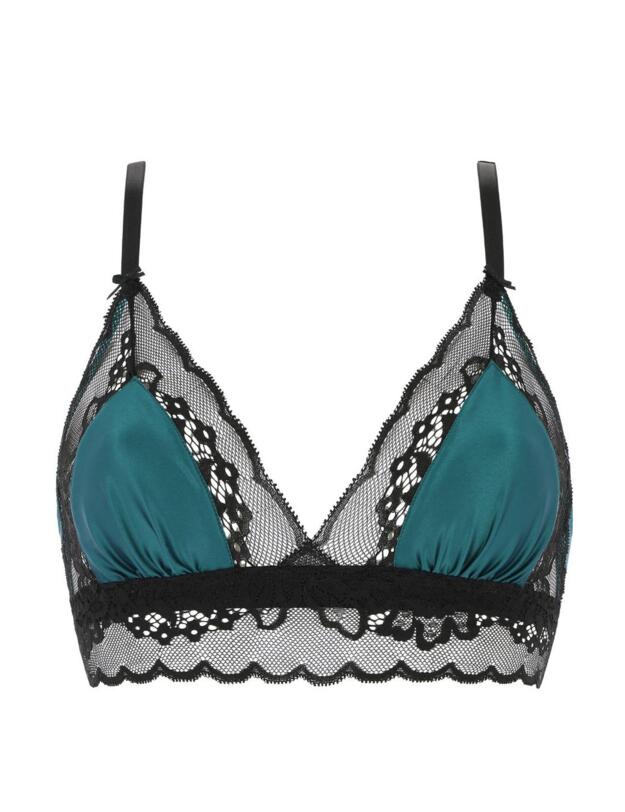 Antinea by Lise Charmel Nuit Satin Seduction Bra Noir Canard