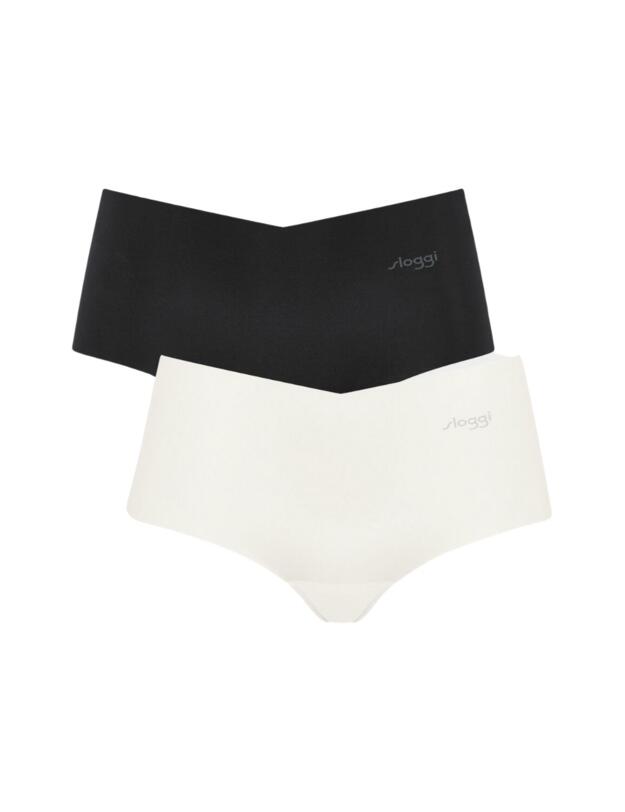 Sloggi Zero Microfibre Short 2 Pack in Black Combination
