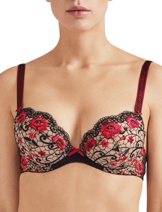 Aubade Fievre Andalouse Push-Up Bra in Carmen Red