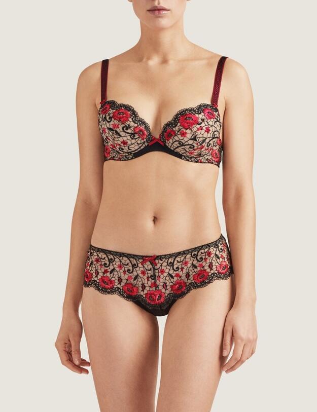 Aubade Fievre Andalouse Push-Up Bra in Carmen Red
