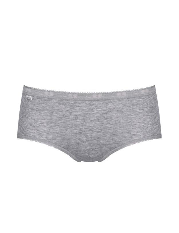 Sloggi Basic+ Midi Brief 3 Pack in White/Light Combination