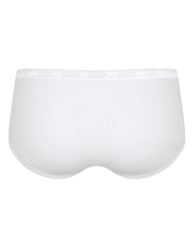 Sloggi Basic+ Midi Brief 3 Pack in White/Light Combination