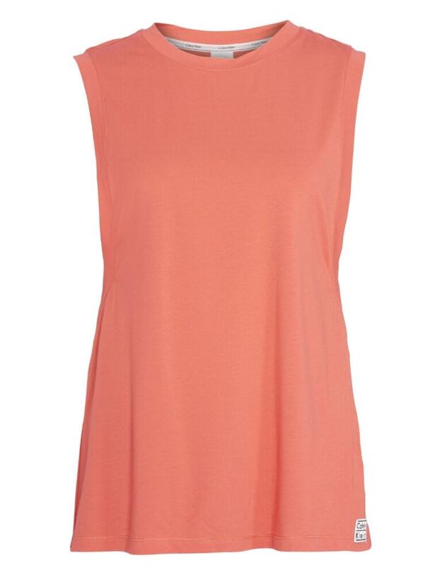 Calvin Klein Sleeveless Crew Neck in Fire Lily