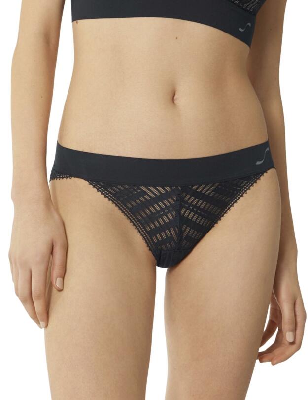 Sloggi S Seven Low Rise Cheeky Brief in Black