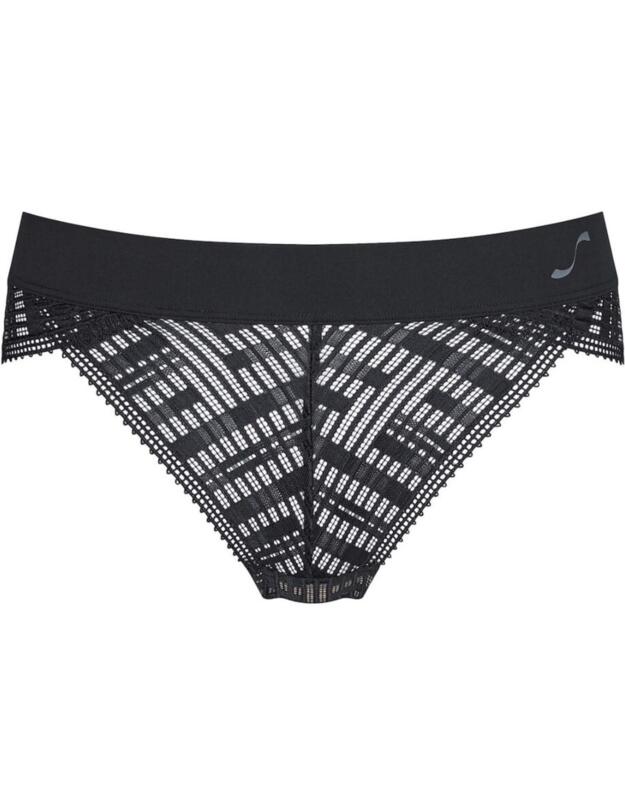 Sloggi S Seven High Leg Brief in Black