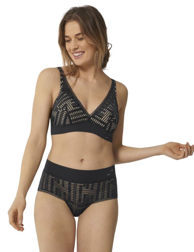 Sloggi S Seven Padded Bra in Black