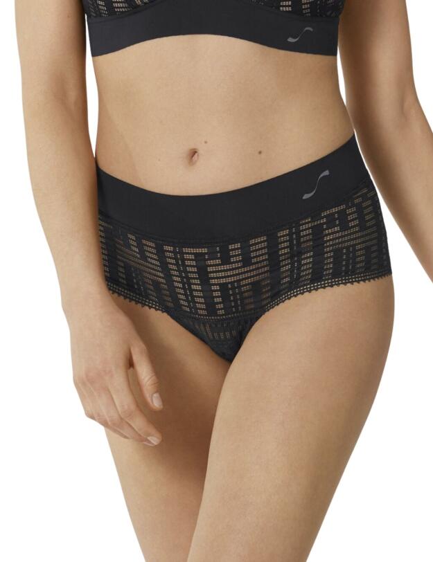 Sloggi S Seven Mid Waist Panty in Black