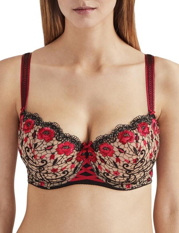 Aubade Fievre Andalouse Comfort Half Cup Bra in Carmen