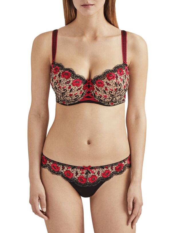 Aubade Fievre Andalouse Comfort Half Cup Bra in Carmen
