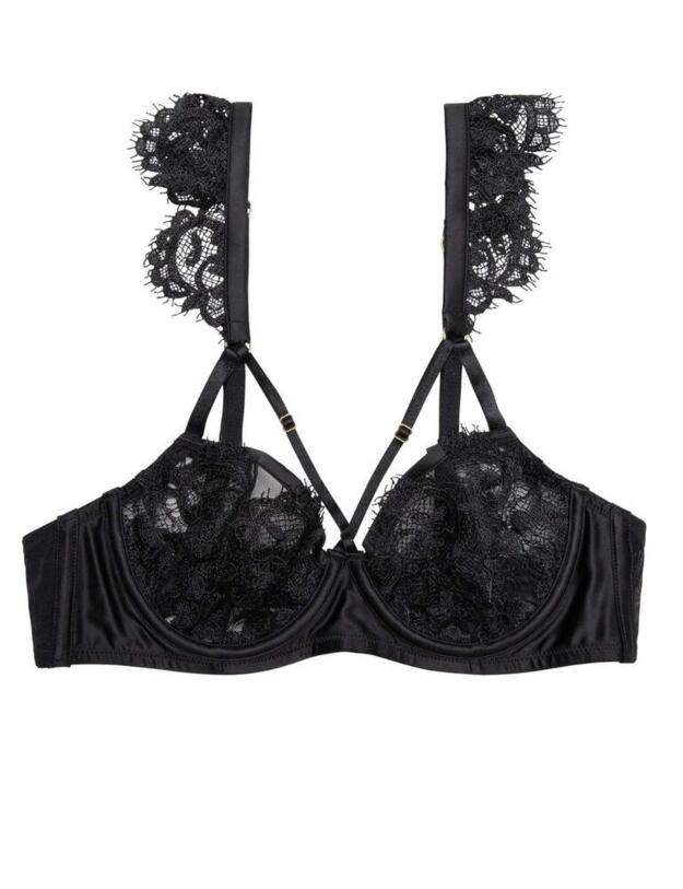 Playful Promises Anneliese Curve Lace Bra in Black