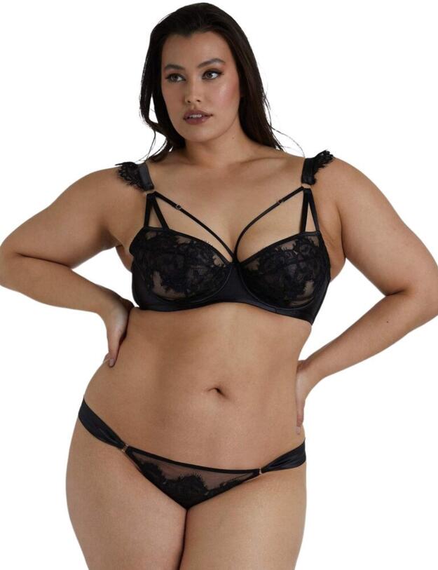Playful Promises Anneliese Curve Brazilian Brief in Black