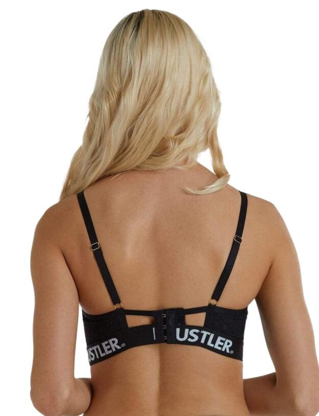 Playful Promises Hustler Lace Bra Black
