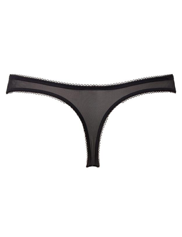 Gossard Superboost Lace Thong Black/Electric Blue