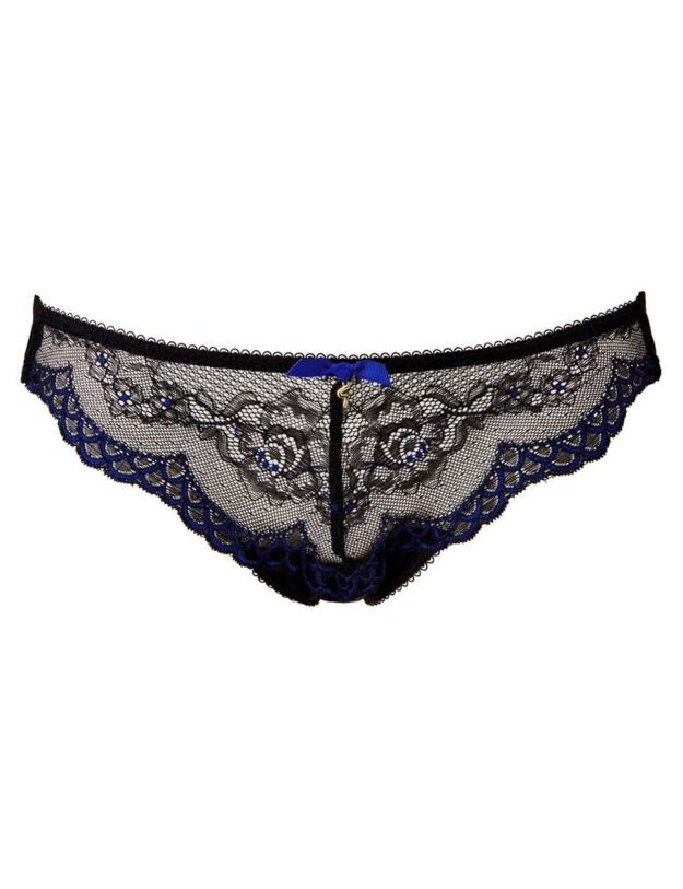  Gossard Superboost Lace Short Black/Electric Blue 