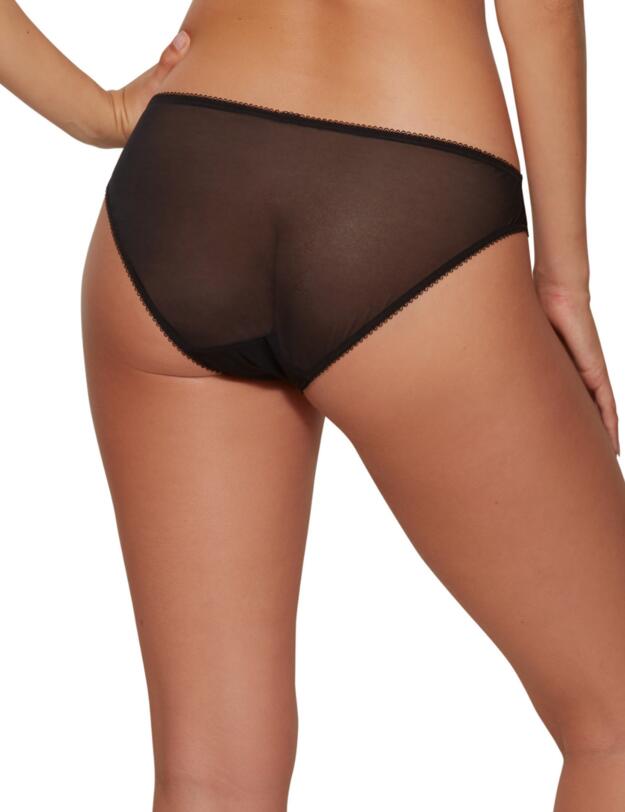 7714 Gossard Superboost Lace Short  - 7714 Black/Electric Blue 