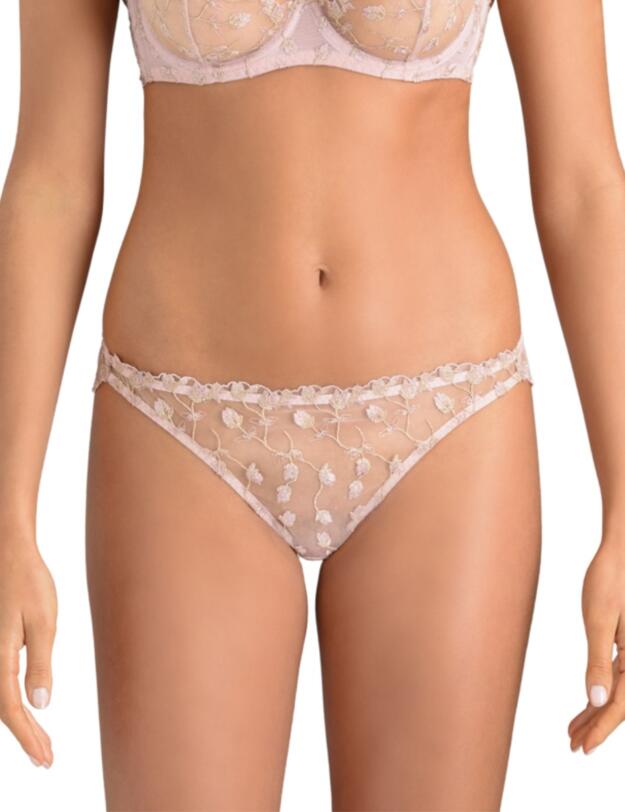 Muse by Coco De Mer Elizabeth Brazilian Knicker in Pink