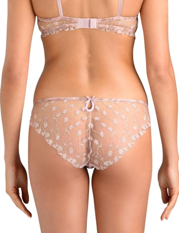 Muse by Coco De Mer Elizabeth Brazilian Knicker in Pink
