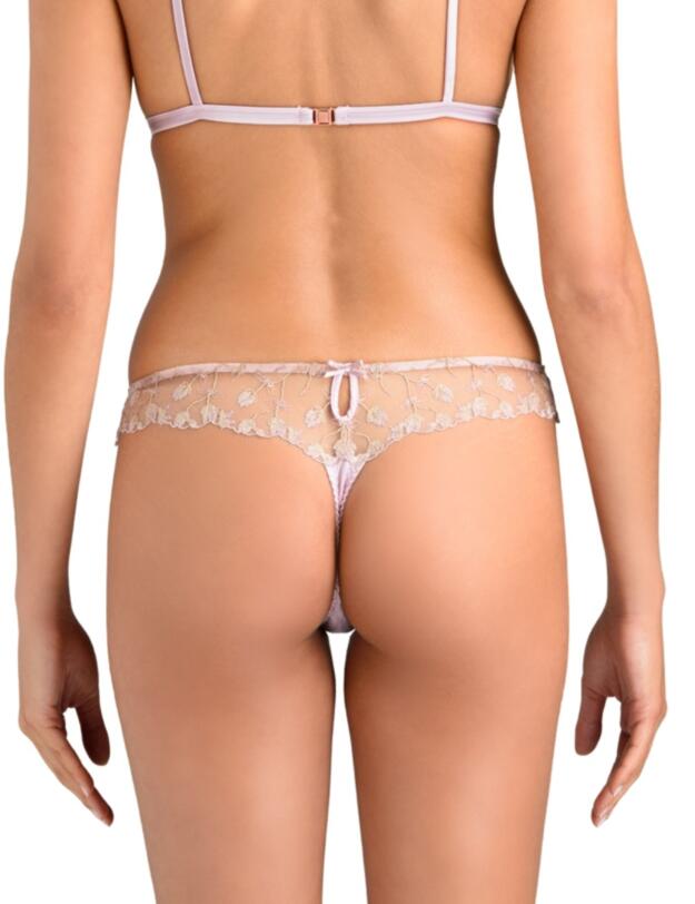 Muse by Coco De Mer Elizabeth Skirted Thong in Pink