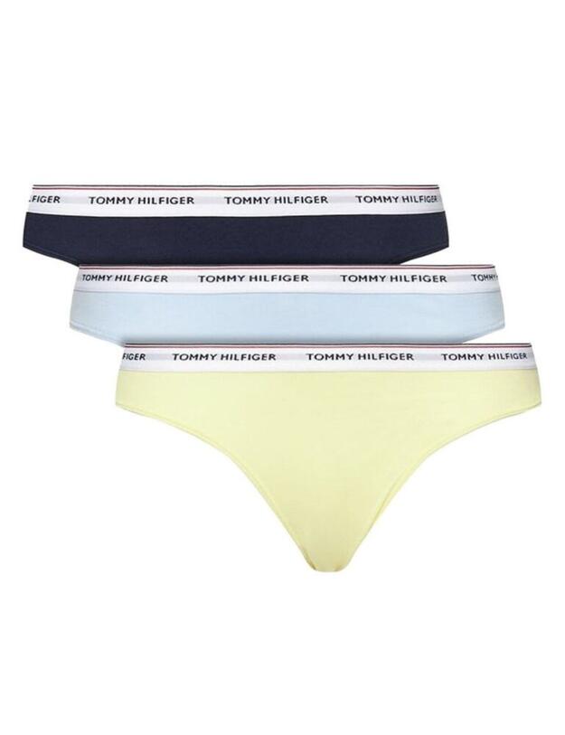 Tommy Hilfiger Bikini Brief 3 Pack Bikini Briefs Cashmere Blue/Elfin Yellow/Navy Blazer 
