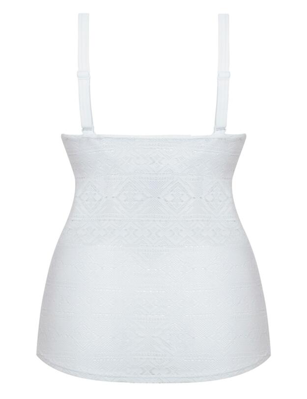 Curvy Kate Rush Padded Tankini Top in White