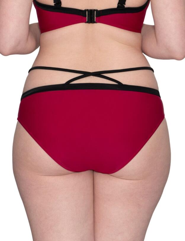 Curvy Kate Subtropic Mini Bikini Brief in Cherry Red/Pink