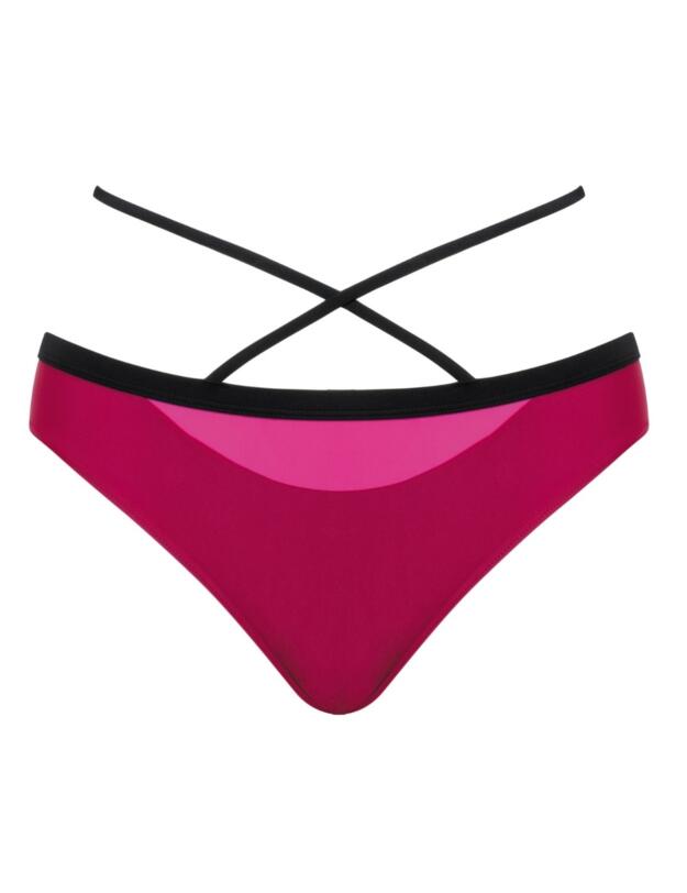 Curvy Kate Subtropic Mini Bikini Brief in Cherry Red/Pink