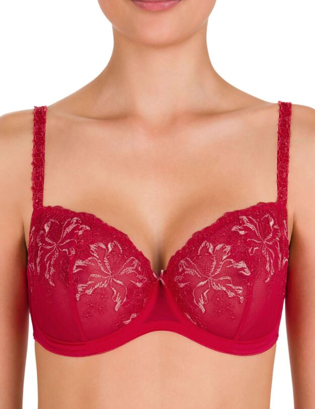 Conturelle by Felina Wild Lily Balcony Bra Lipstick