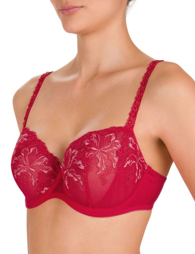 Conturelle by Felina Wild Lily Balcony Bra Lipstick