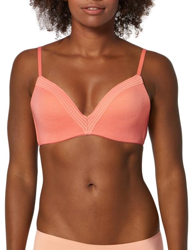 Sloggi Wow Embrace Padded Bra in Orange/Light Combination