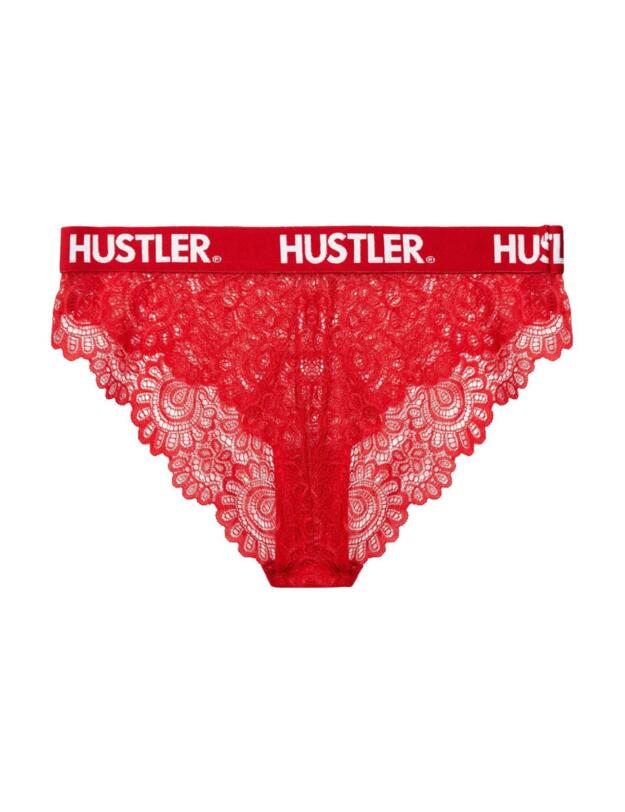  Playful Promises Hustler Curve Lace Brief Red
