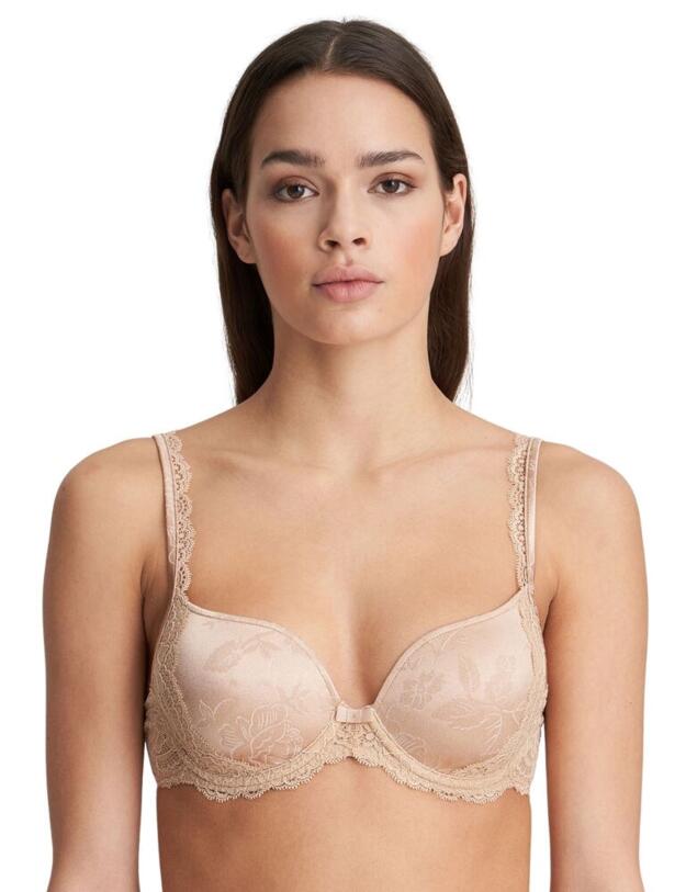 Marie Jo Sylvia Padded Heart Shape Bra Glossy Sand 
