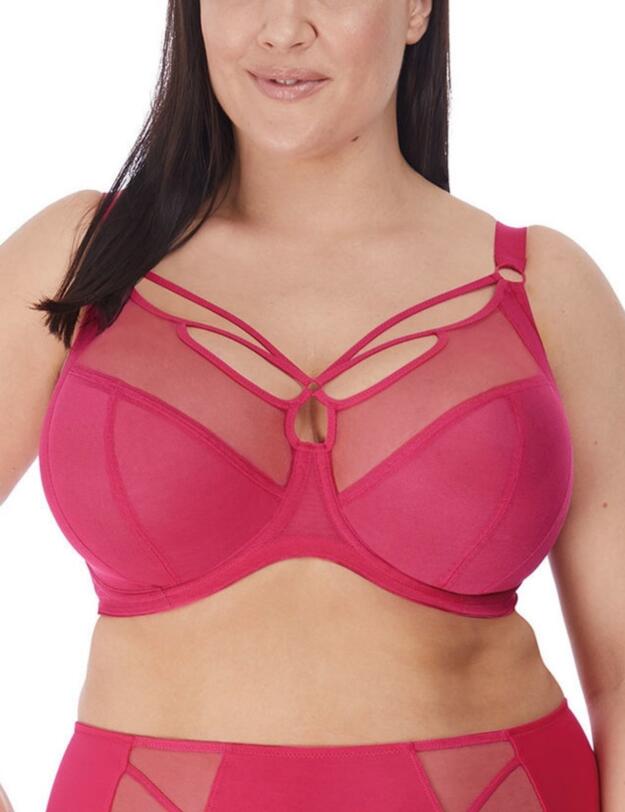Elomi Sachi Underwired Plunge Bra in Cherryade