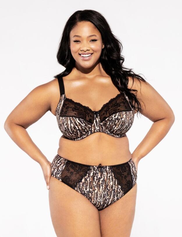 Elomi Morgan Underwired Banded Bra in Ocelot