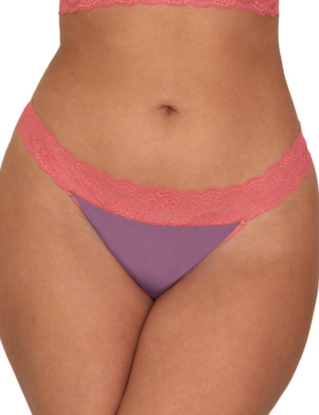 Curvy Kate Twice The Fun Reversible Thong in Purple/Pink