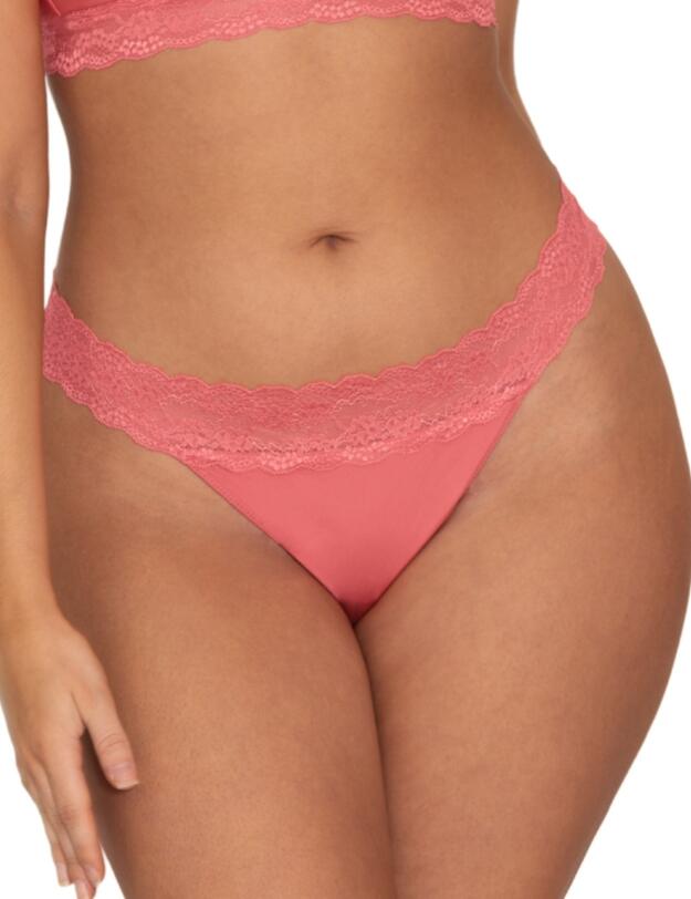Curvy Kate Twice The Fun Reversible Thong in Purple/Pink