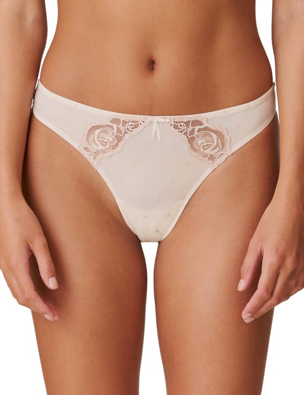 0601770 Marie Jo Axelle Thong - 0601770 Pearled Ivory