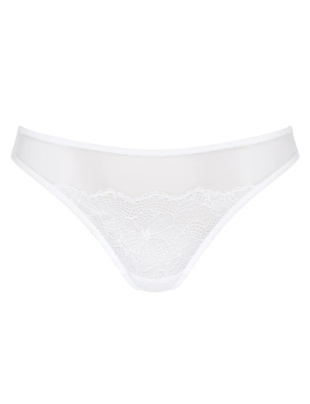 Triumph Lace Spotlight String Brief in White